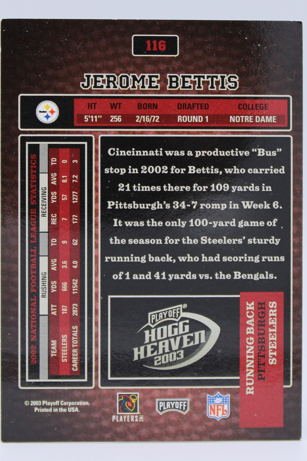 Bettis Jerome 116