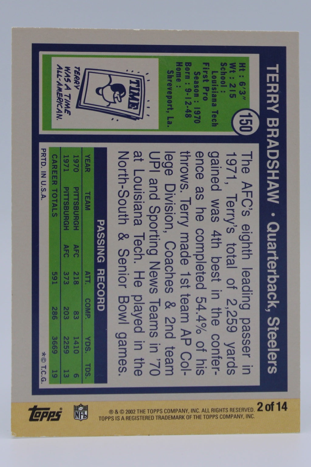 Bradshaw Terry 150