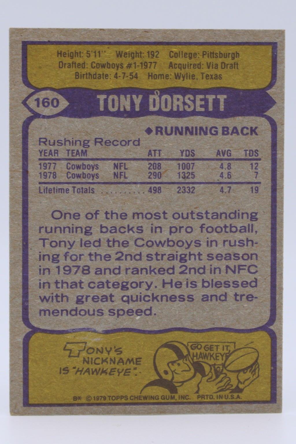Dorsett Tony 160
