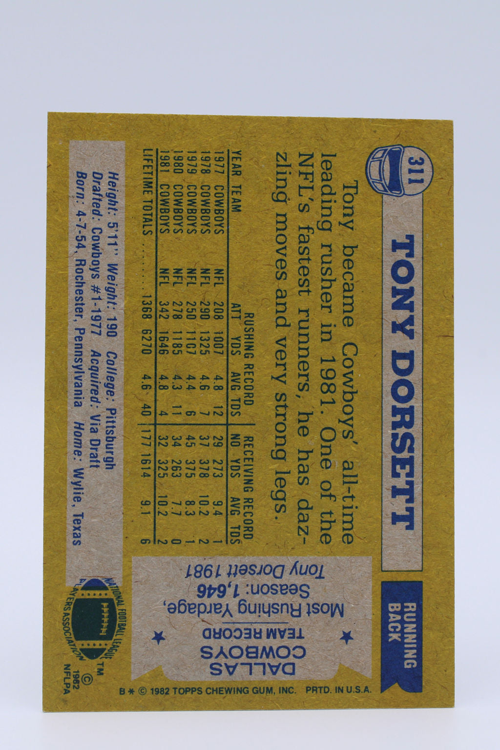 Dorsett Tony 311