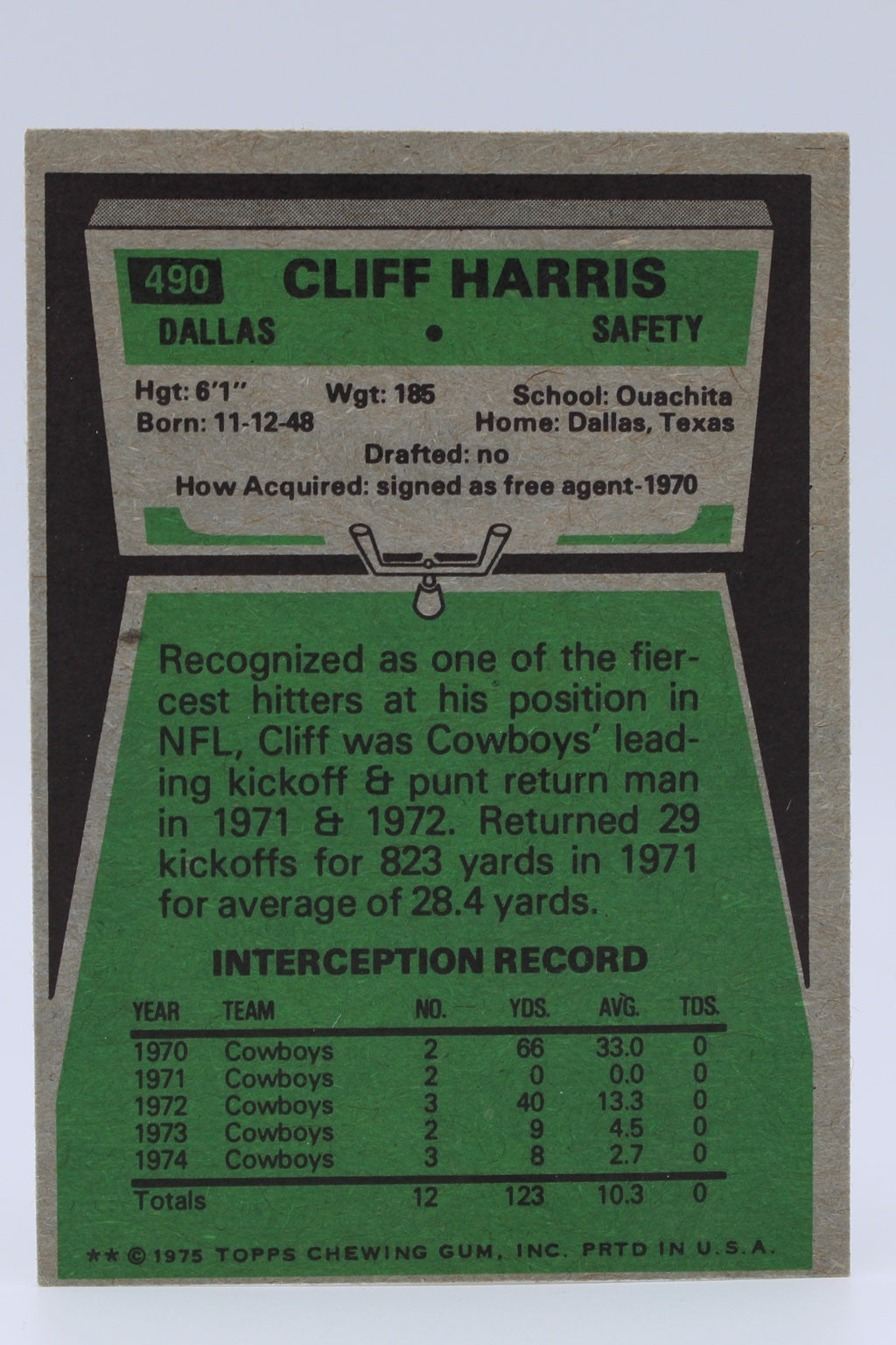 Harris Cliff #490