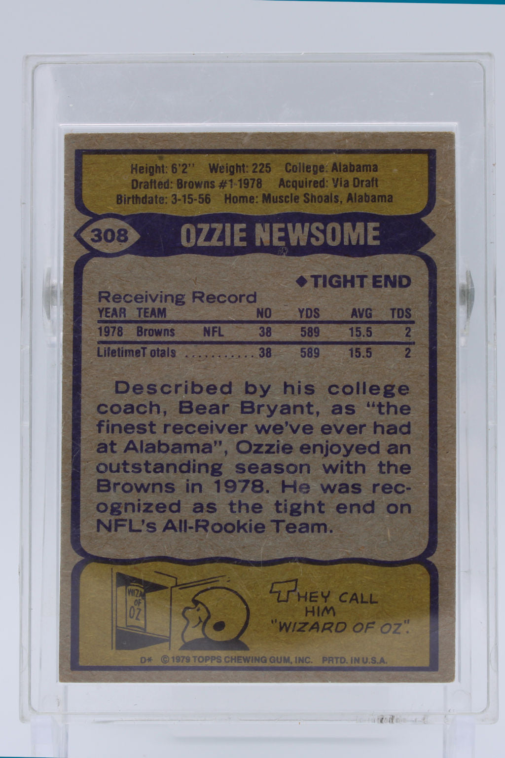 Newsome Ozzie 308