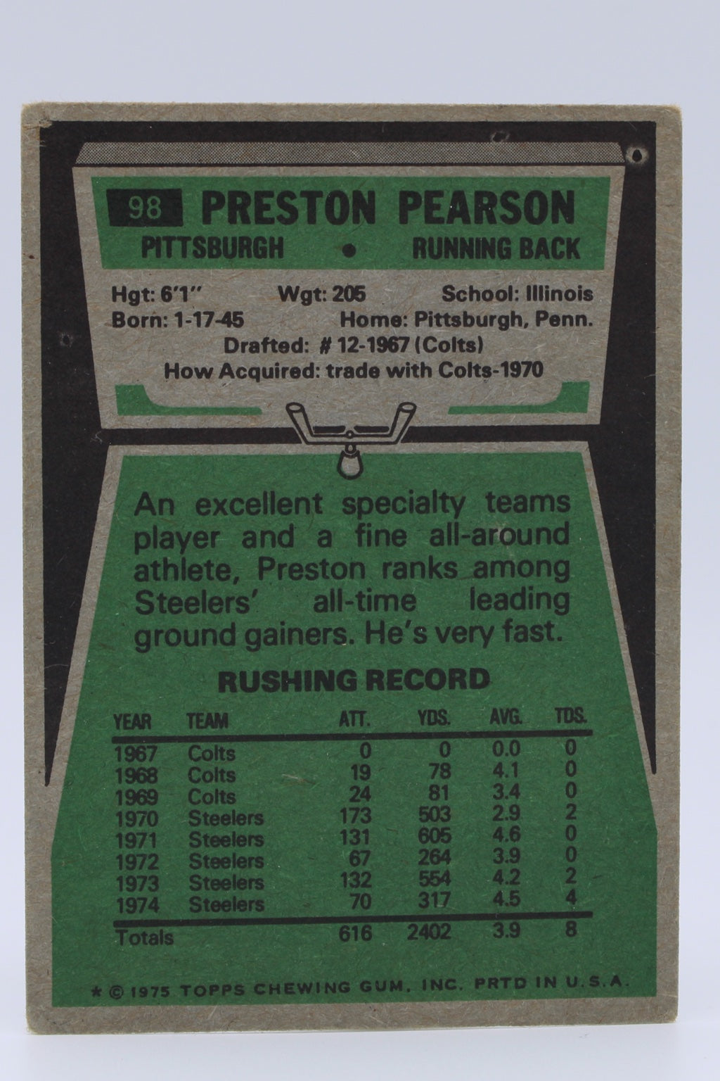 Pearson Preston 98