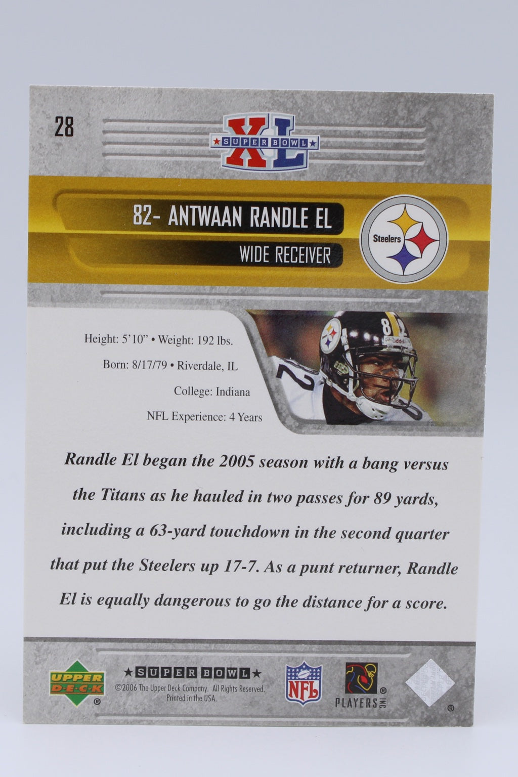 Randle El Antwaan 28