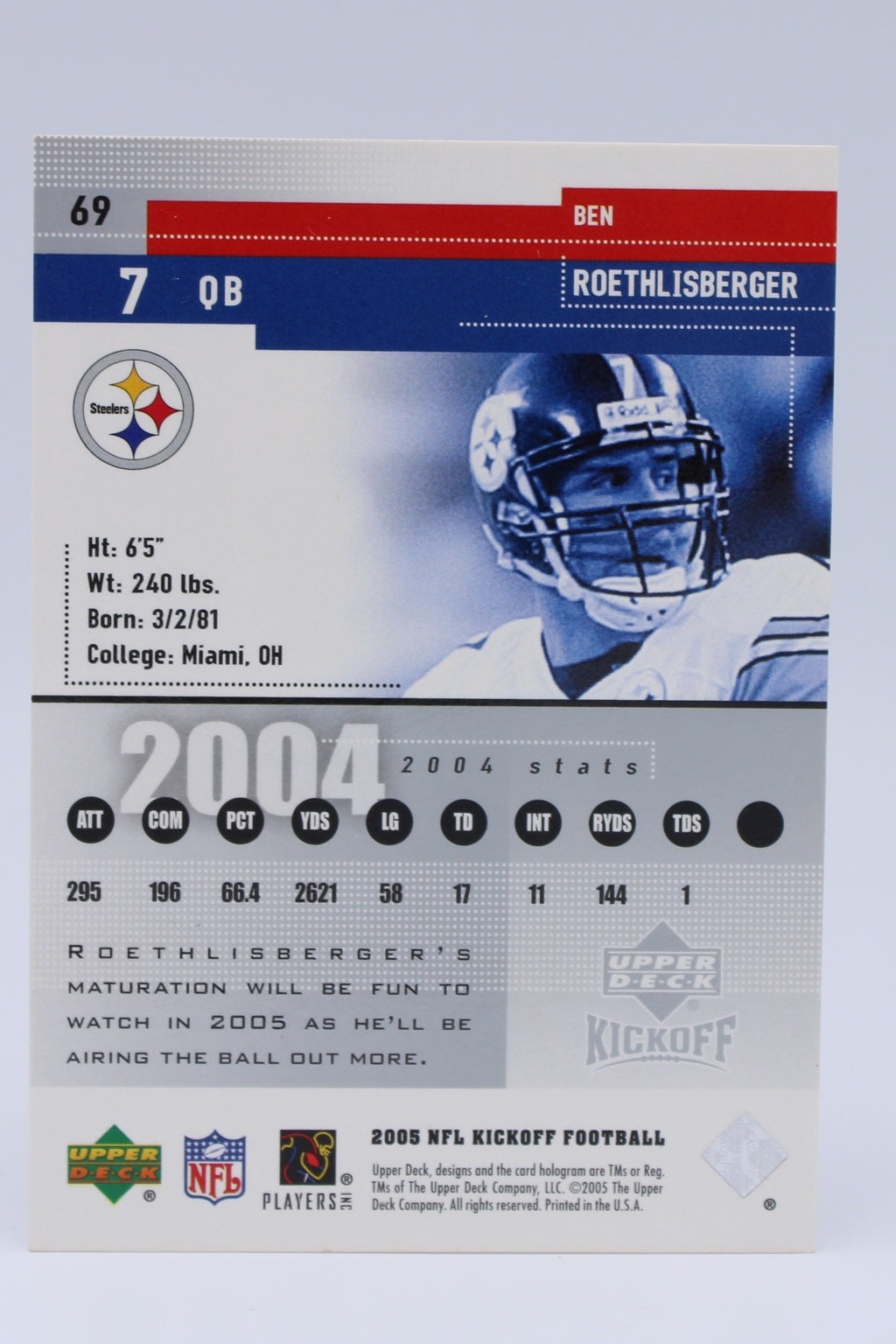 Roethlisberger Ben 69