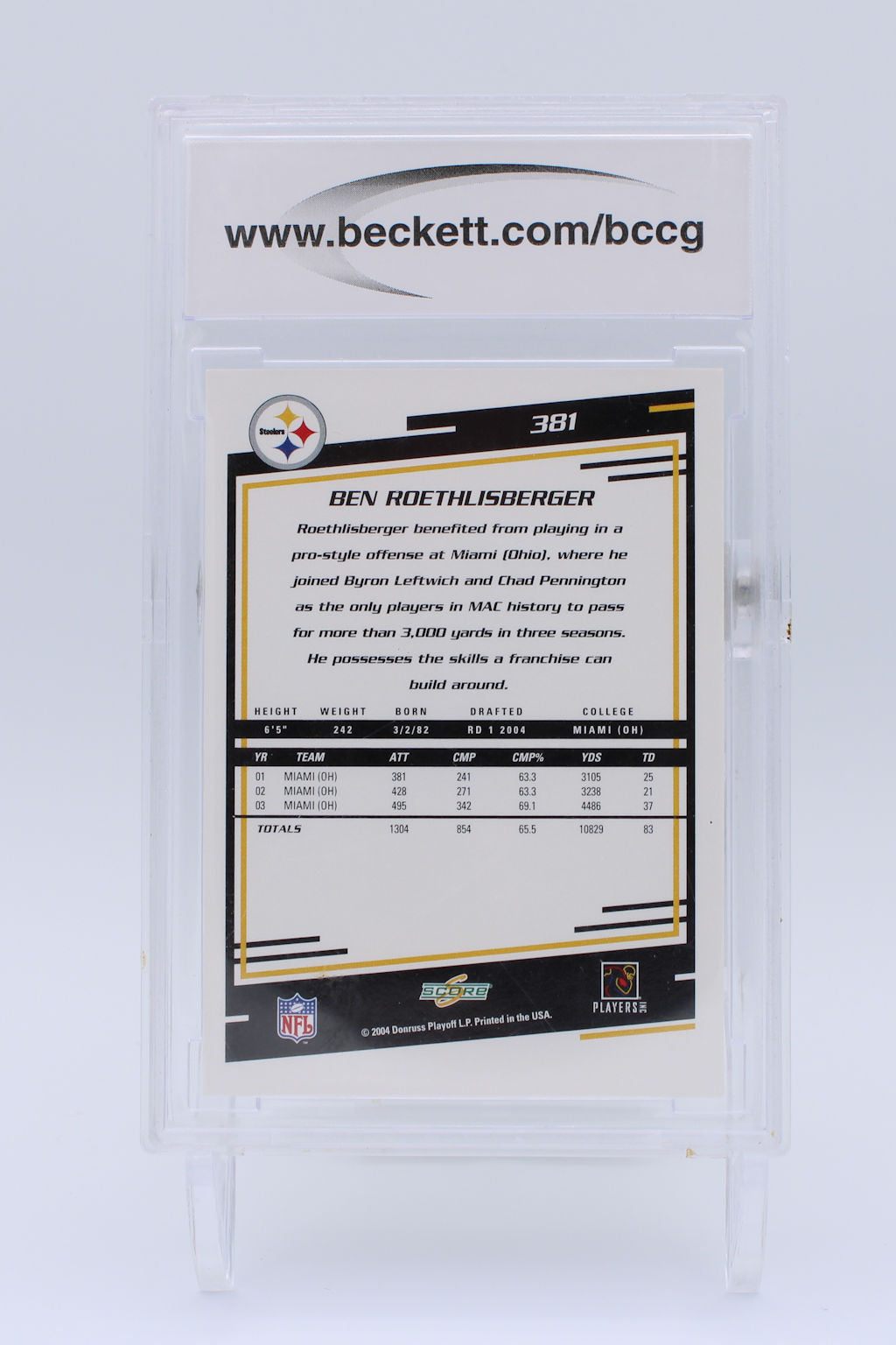 Roethlisberger Ben 381