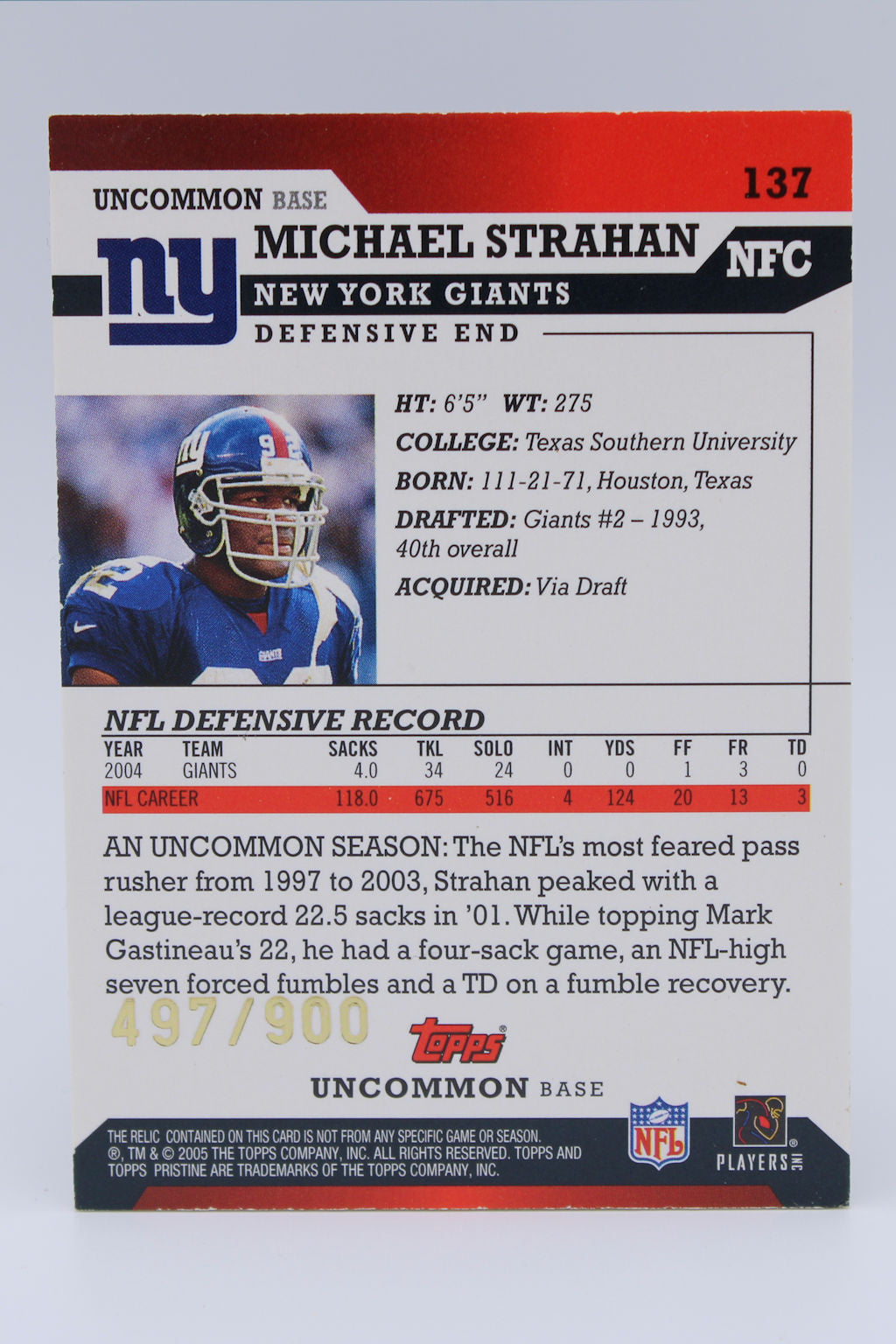 Strahan Michael 137