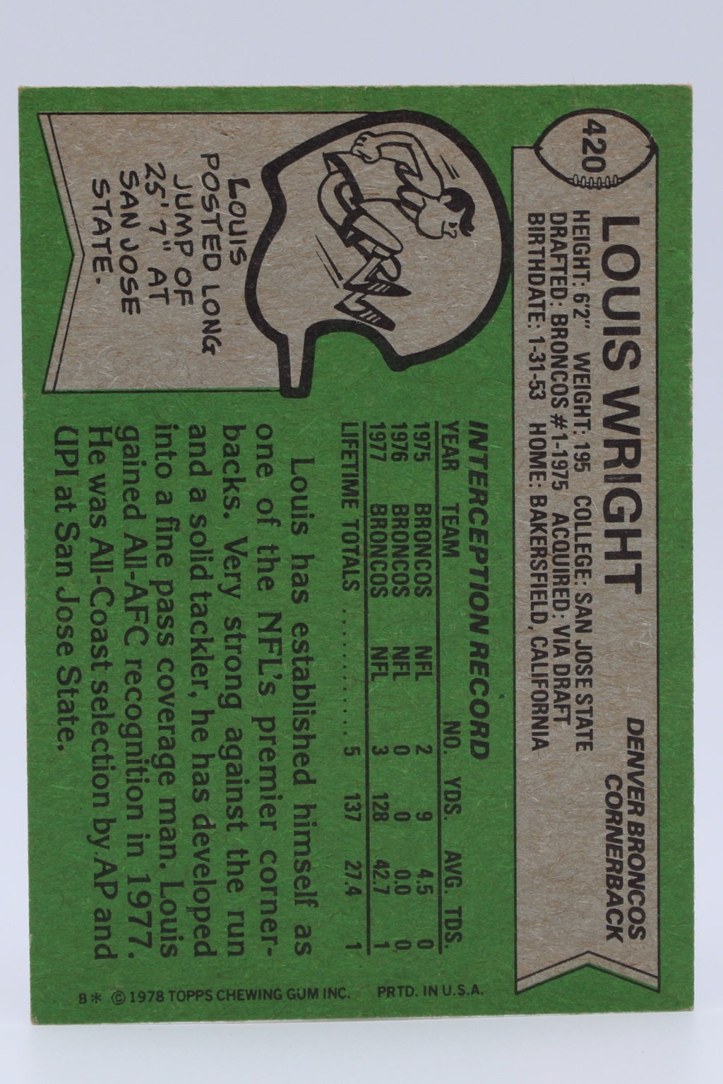 Wright Louis 420